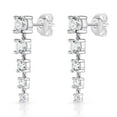 thumbnail image 3 of 925 Sterling Silver Lab Created White Sapphire Graduated Earring, 3 of 6