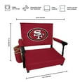 thumbnail image 3 of Logo Brands San Francisco 49ers Premium Stadium Seat, 3 of 6