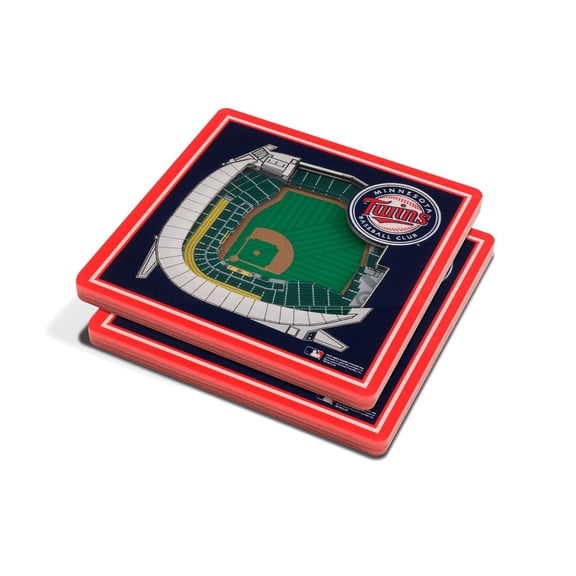 YouTheFan MLB 3D Stadium View Coasters, Assorted Teams
