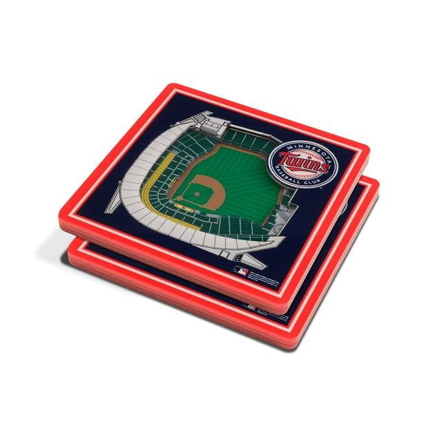 YouTheFan MLB 3D Stadium View Coasters, Assorted Teams