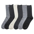 thumbnail image 2 of Cuddl Duds Women's 6-Pack Super Soft Crew Sock, 2 of 4