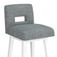 thumbnail image 16 of HH2 Home Upholstered Key Back Wood Adjustable Height Swivel Bar Stool, 16 of 19