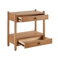 thumbnail image 5 of Bower Home Natural Wood 2-Drawer Nightstand, 5 of 10