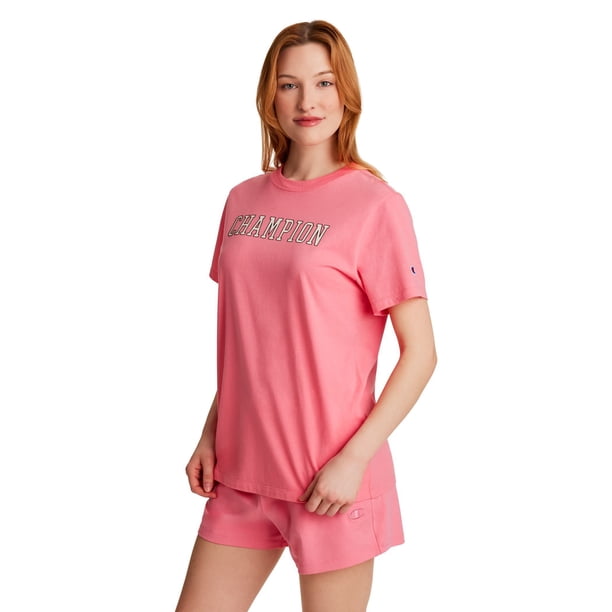 champion tee shirt dress Champion Womens Color Trim Logo T-Shirt Dress Black XS