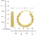 thumbnail image 4 of Kissing Hearts Hoop Earrings in 14K Gold, 4 of 6