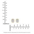 thumbnail image 3 of Lab Created Fancy Cut Diamond Stud Earrings in 14K Gold, 3 of 6