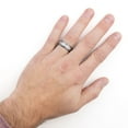 thumbnail image 4 of 0.20 CT. T.W. Round Cut Diamond Mens Band in Tungsten and Stainless Steel, 4 of 4