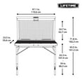 thumbnail image 9 of Lifetime Wall-Mounted Powder-Coated Folding Work Table, 9 of 12