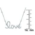 thumbnail image 7 of Sterling Silver and Diamond Identity Necklace, 7 of 11