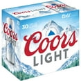thumbnail image 1 of Coors Light American Light Lager Beer, 12 fl. oz. can, 30 pk., 1 of 8