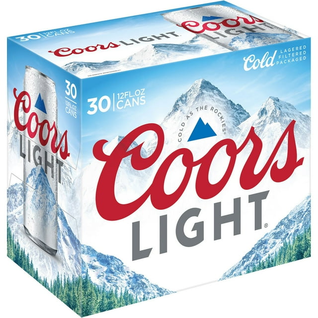Coors Light American Light Lager Beer, 12 fl. oz. can, 30 pk.
