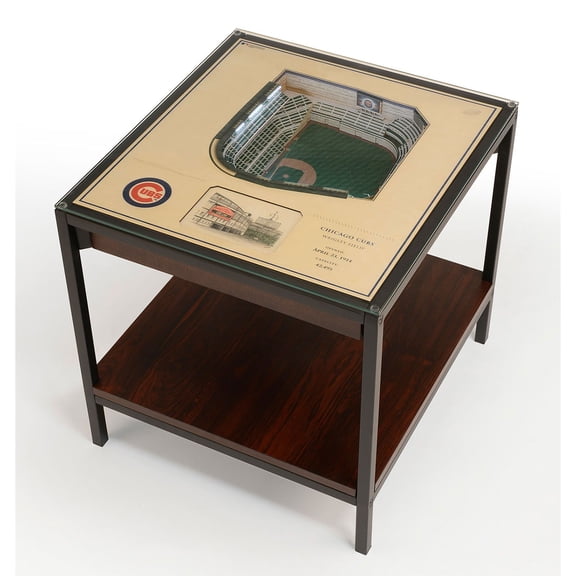 YouTheFan Chicago Cubs Lighted Stadium End Table