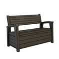 thumbnail image 2 of Keter Hudson Plastic Storage Bench, 2 of 6