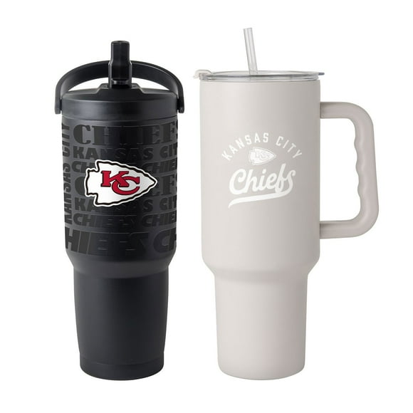 Logo Brands Kansas City Chiefs Stainless Steel Tumbler Set