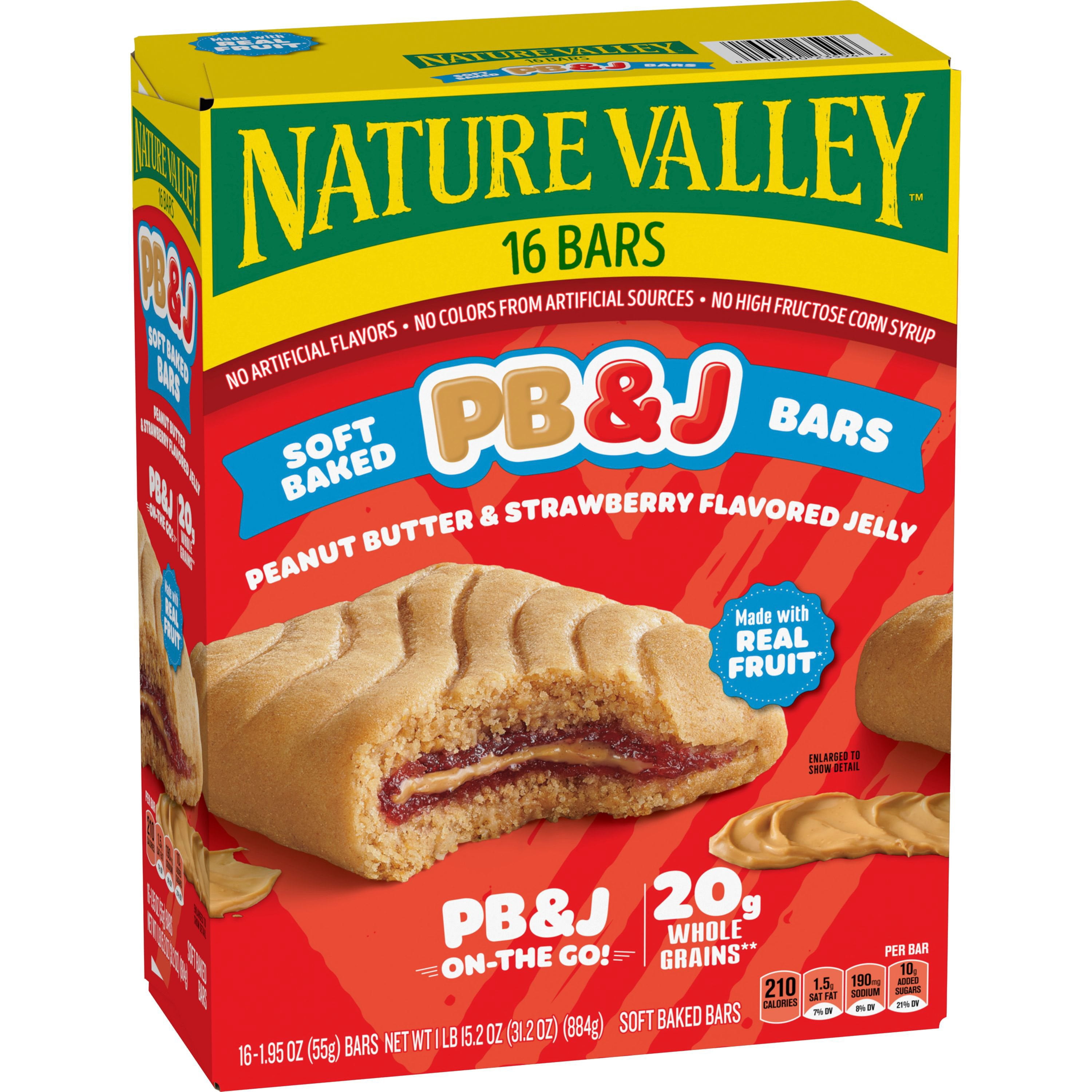 Nature Valley Peanut Butter & Jelly Soft Baked Bars, 16 ct.