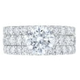 thumbnail image 3 of Lab Created Round Diamond Ring in 18K White Gold, 5.0 C.T.T.W., 3 of 7