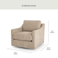 thumbnail image 2 of Member’s Mark Fabric Swivel Accent Chair, 2 of 7