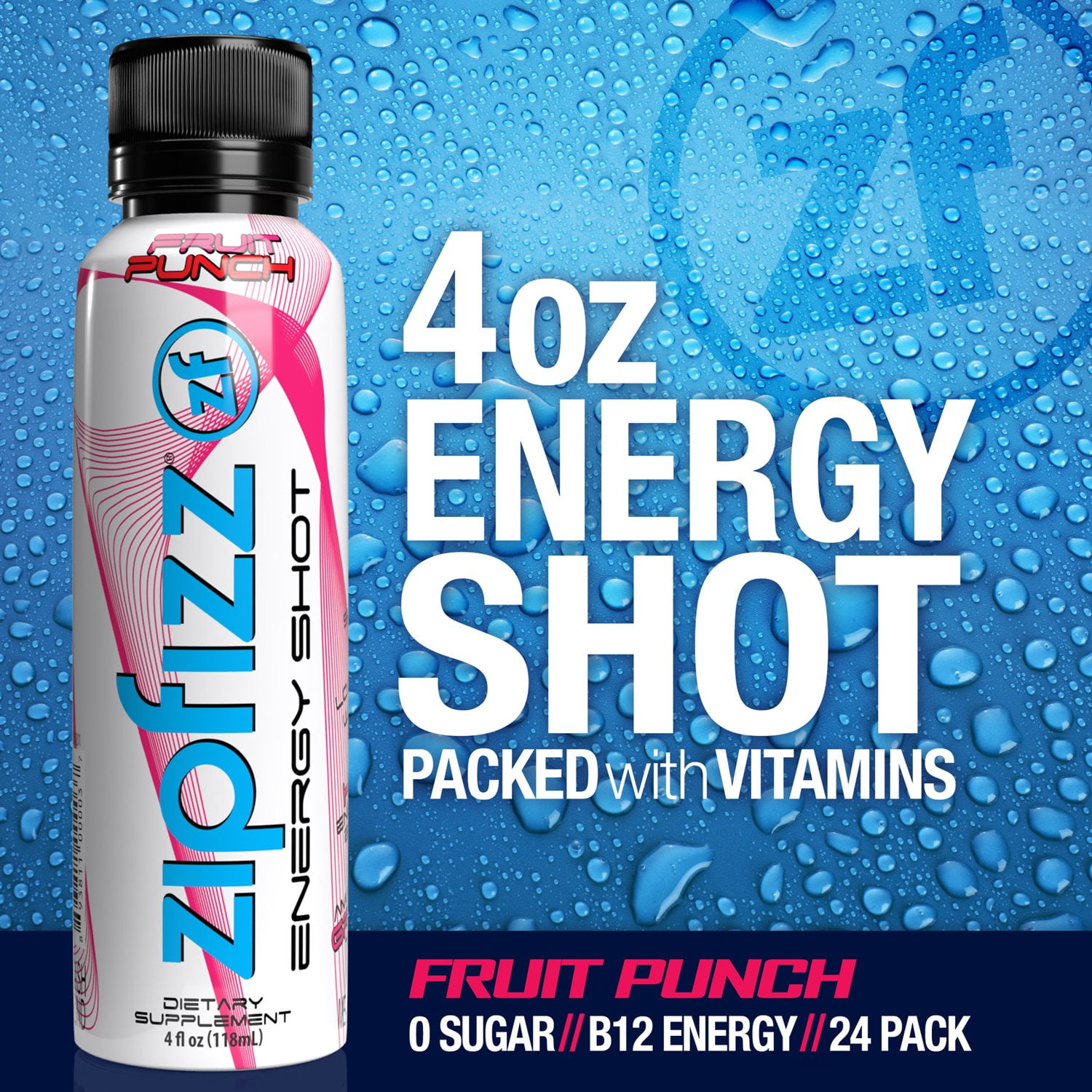 Zipfizz Liquid Energy Shot, Fruit Punch 24 ct. - Samsclub.com