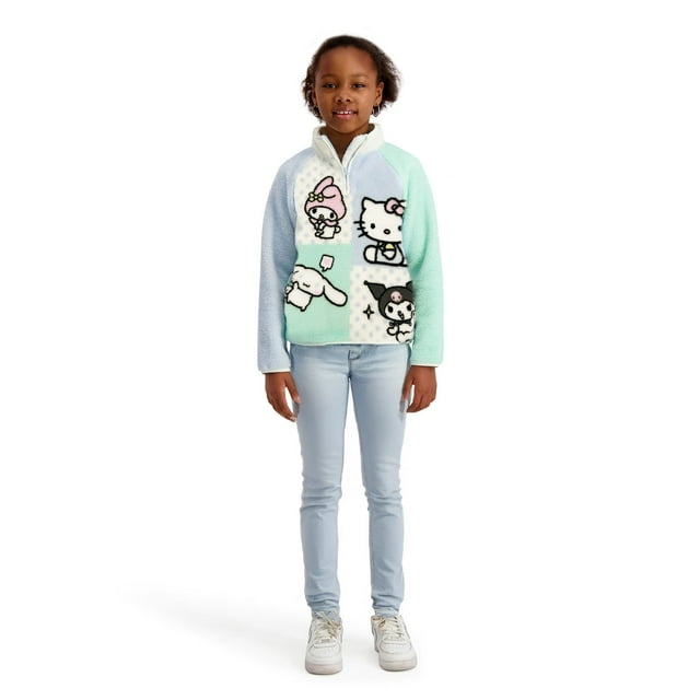 Character Girls Quarter Zip Sherpa Pullover