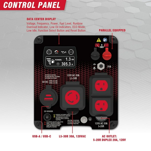 2,600 / 2,000 Watt AiPower Portable Generator With 80cc OHV Engine