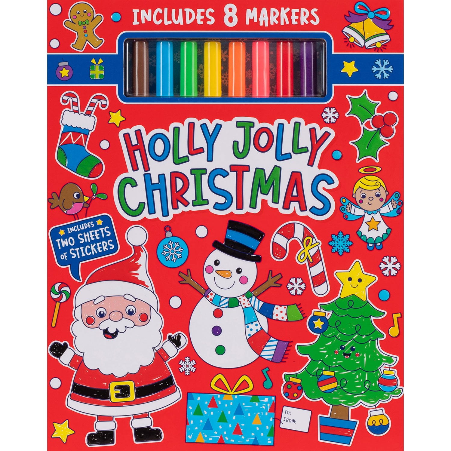 Holly Jolly Christmas Coloring Kit, Mixed Media - Samsclub.com