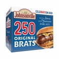 thumbnail image 1 of Johnsonville Original Pork Bratwurst 250th Cele-BRAT-ion Pack, Frozen, 250 ct., 1 of 7