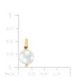 thumbnail image 5 of Freshwater Cultured Pearl Charm Paperclip Bracelet in 14K Gold, 5 of 9