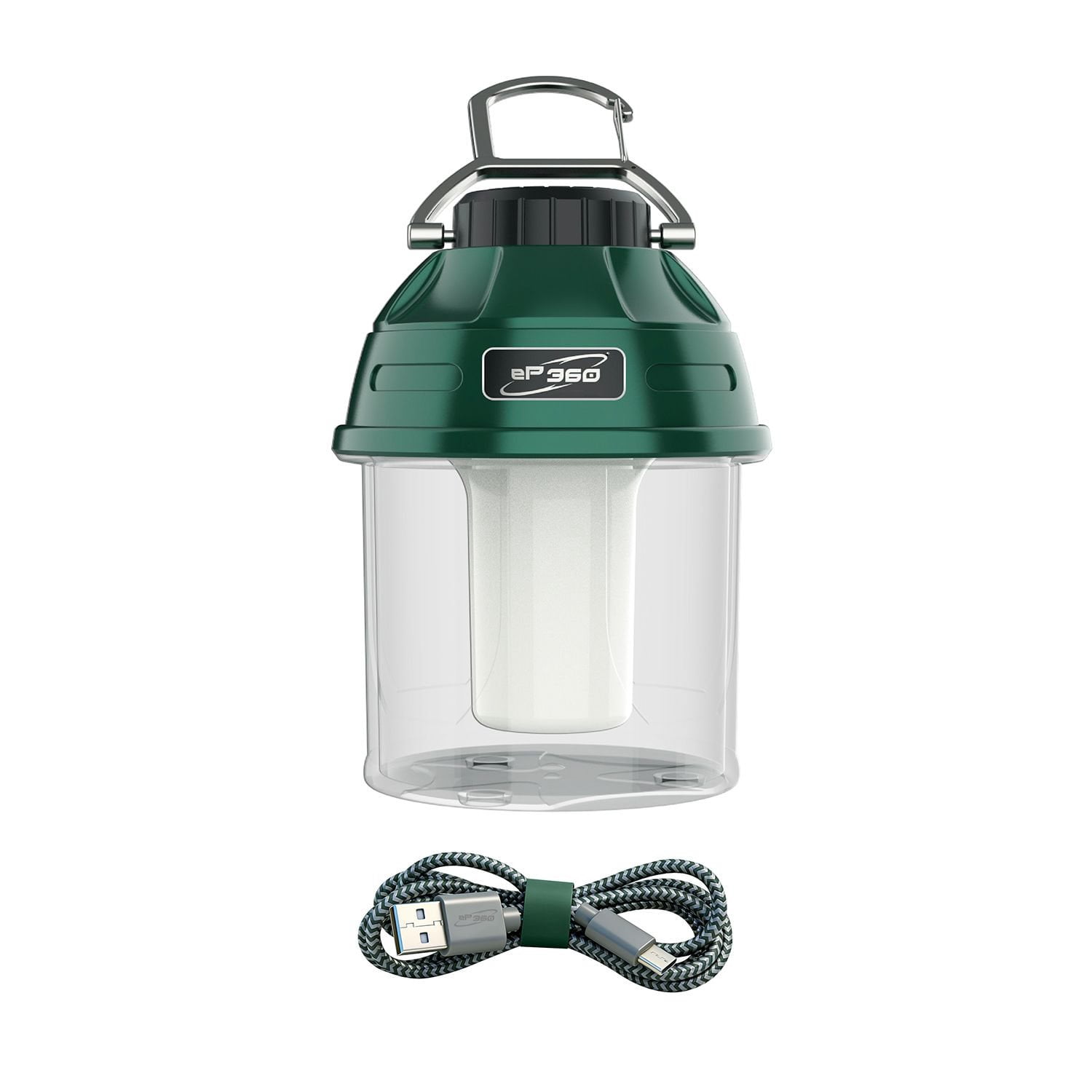 eP360 Hyper 500 Rechargeable LED Lantern with Folding Carabiner, 2-Pack