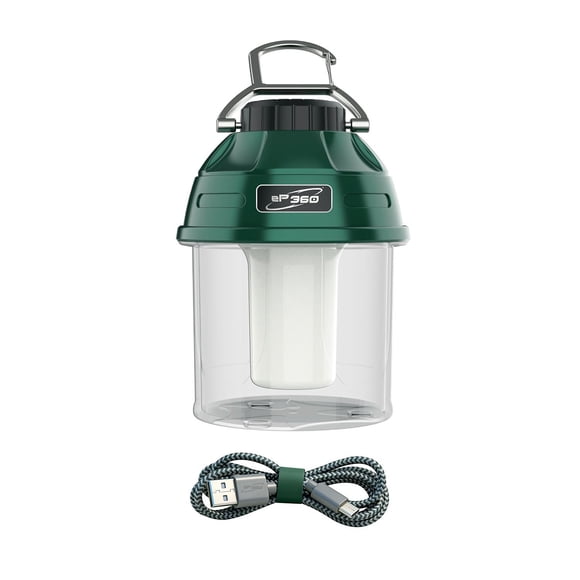 eP360 Hyper 500 Rechargeable LED Lantern with Folding Carabiner, 2-Pack