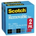 thumbnail image 5 of Scotch - Removable Tape 811 2PK, 3/4" x 1296", 1" Core -  2/Pack, 5 of 6