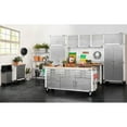 thumbnail image 13 of Seville Classics UltraHD 8-Piece Rolling Steel Garage Storage Cabinet With Stacker Set, 12 Feet Wide, 13 of 15