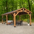 thumbnail image 3 of Backyard Discovery Norwood Cedar Gazebo with PowerPort, Choose Size, 3 of 16