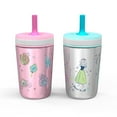 thumbnail image 1 of Zak Designs 12-oz. Stainless Steel Double-Wall Tumbler for Kids with Straw, 2-Piece Set, 1 of 6