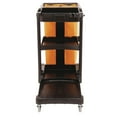 thumbnail image 2 of Rubbermaid Cleaning Cart with Zippered Bag, Black 4 Shelves, 2 of 10