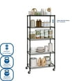 thumbnail image 6 of Seville Classics 5-Tier Steel Wire Shelving, 36” W x 14” D x 75.5” H, 6 of 10