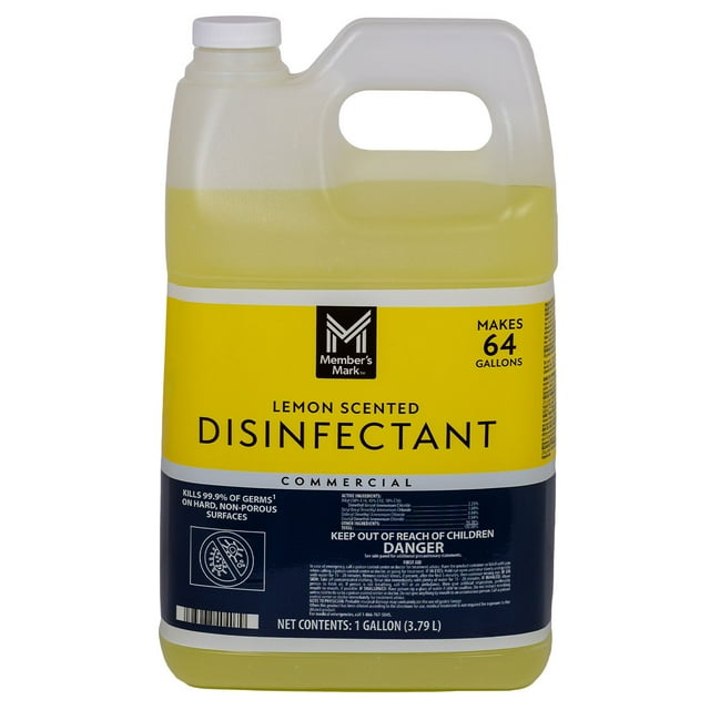 Member's Mark Commercial Disinfectant, Lemon Scent, 1 gal., Choose Pack Size