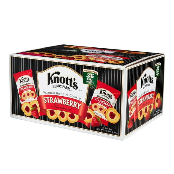 Knott's Berry Farm Strawberry Shortbread Cookies, 2 oz., 36 pk.