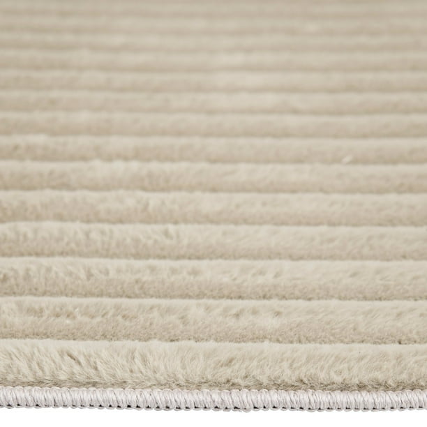 Avenue B Faux Fur Channeled Area Rug, Choose Size - Samsclub.com
