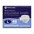 thumbnail interactive-video image 1 of Member's Mark Total Protection Unisex Briefs, Choose Size, 1 of 13