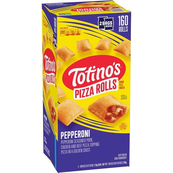 Totino's Pepperoni Pizza Rolls, Frozen, 160 ct.