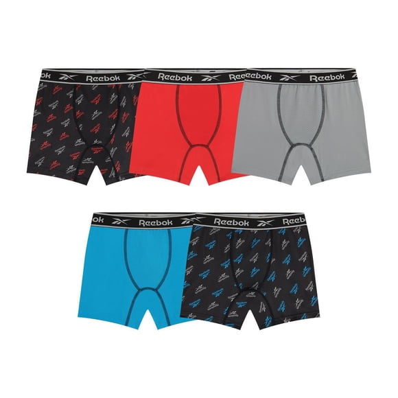 Reebok Boys 5-Pack Performance Boxer Brief