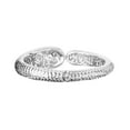 thumbnail image 4 of Diamond Cut Sculpted Bangle in Sterling Silver, 4 of 7