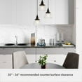 thumbnail image 6 of Hunter Cypress Grove Glass 3 Light Pendant Light Fixture, Round Cluster and Linear Cluster, 6 of 9