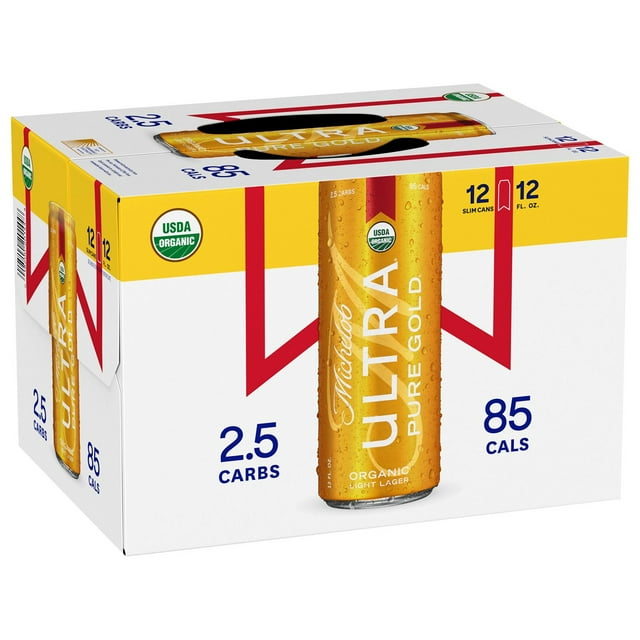 Michelob Ultra Pure Gold Lager Beer, 12 fl. oz. can, 12 pk.