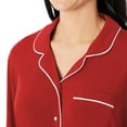 thumbnail image 4 of DreamMark Women's 2-Piece Notch Collar Pajama Set, 4 of 8
