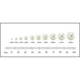 thumbnail image 4 of 7-8mm Freshwater Pearl Diamond Cut Leveback Earrings in 14K Gold, 4 of 4