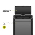 thumbnail image 5 of EKO Matte Stainless Steel Motion Sensor Kitchen Trash Can 13.2 Gallon, 5 of 9