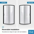 thumbnail image 18 of Breeze 34” x 34” x 77” Corner Shower Kit with Clear Glass, Walls, Base and Hardware, 18 of 21