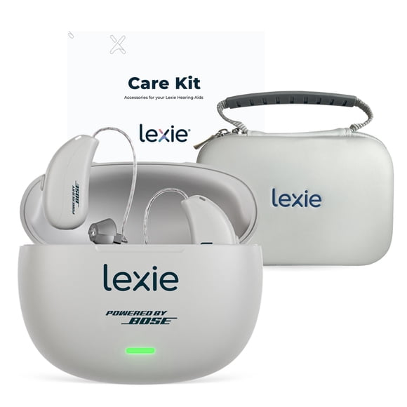 Lexie B3 Powered by Bose, Rechargeable Behind-the-Ear OTC Hearing Aid Bundle
