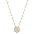 thumbnail image 1 of 0.50 CT. TW. Round Cut Flower Diamond Pendant in 14K Gold, 1 of 6